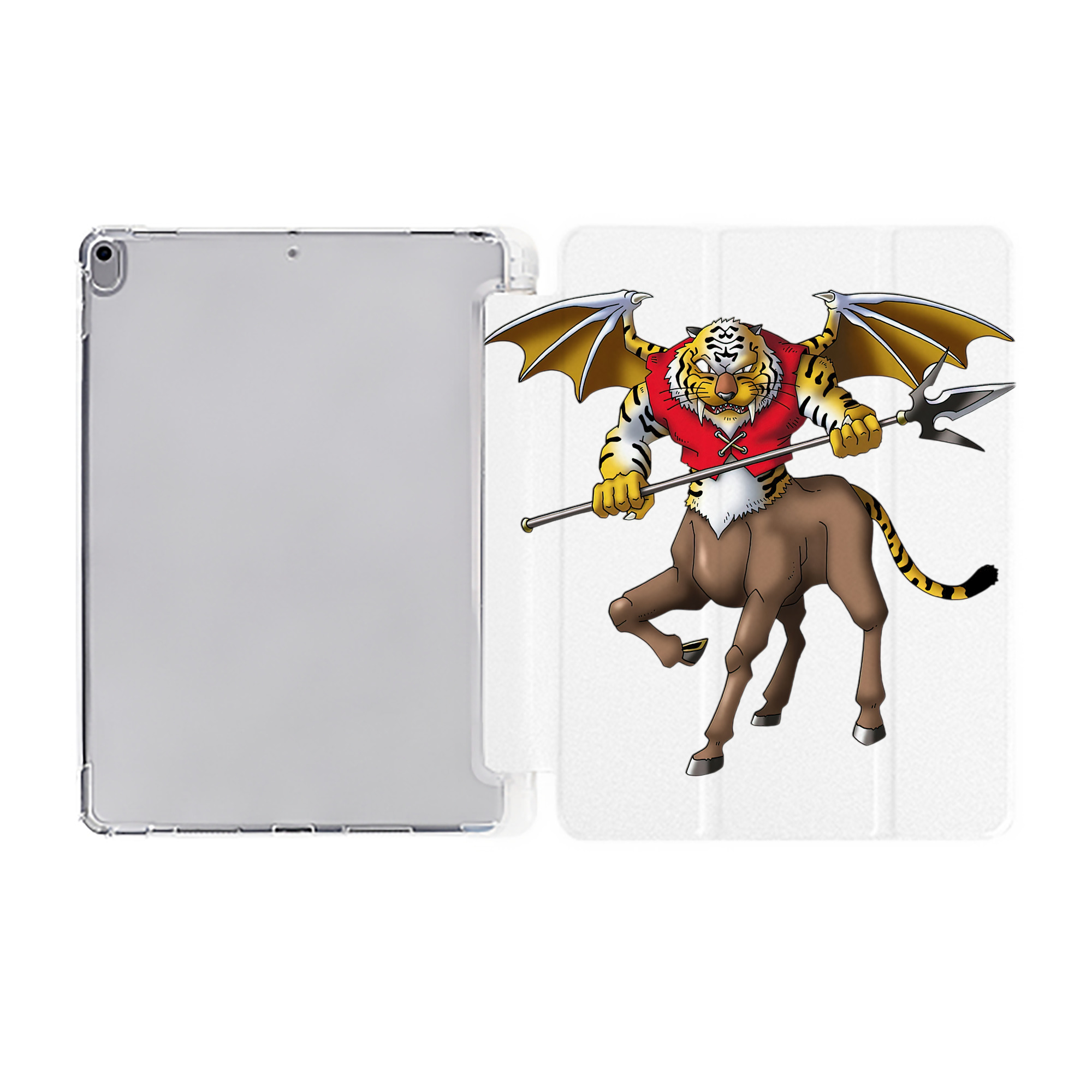 （画像用） ドラゴンクエスト Doragon Kuesuto Dragon Quest IPad ケース ペン収納付き 三つ折りスタンド PUレザー×シリコン 対応機種9.5/10.5/10.9インチ